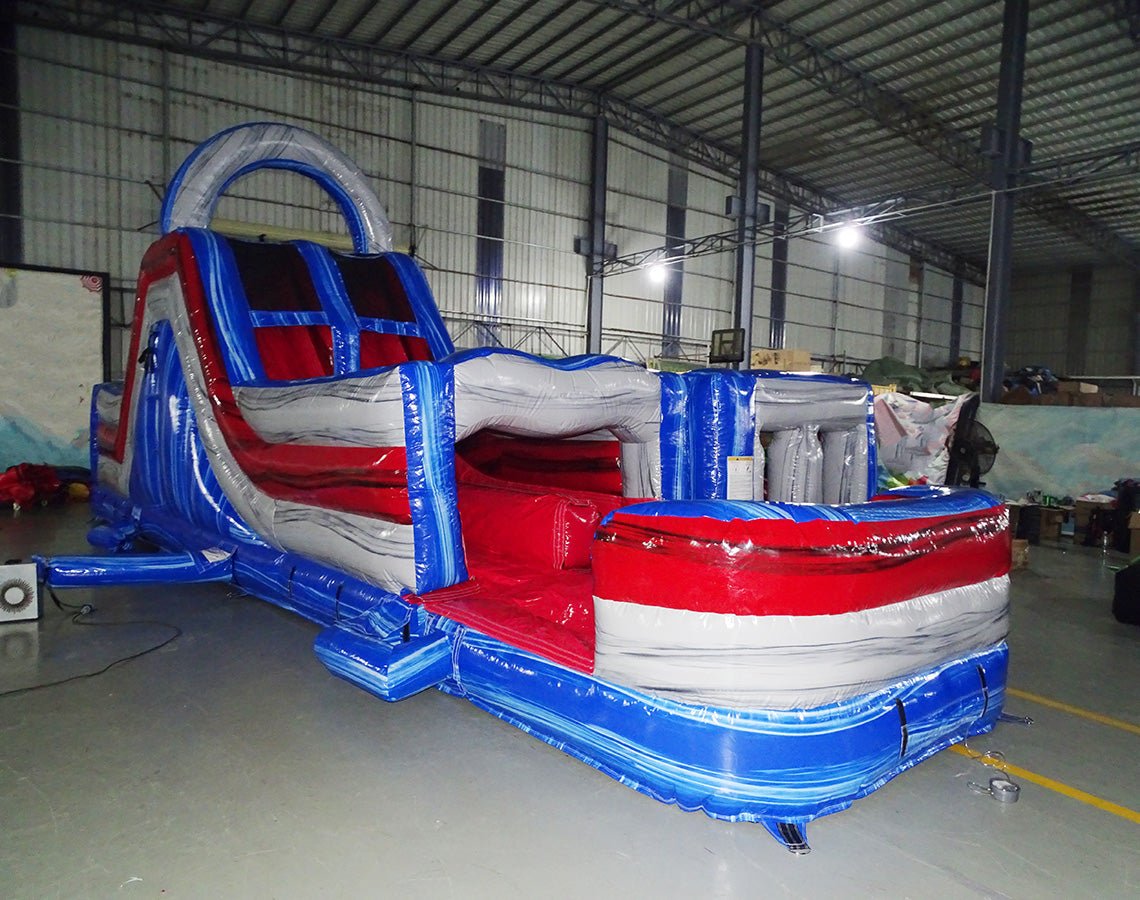 40ft Baja Wrap - Around 2PC Wet/Dry Inflatable Obstacle Course - BounceWave Inflatable Sales