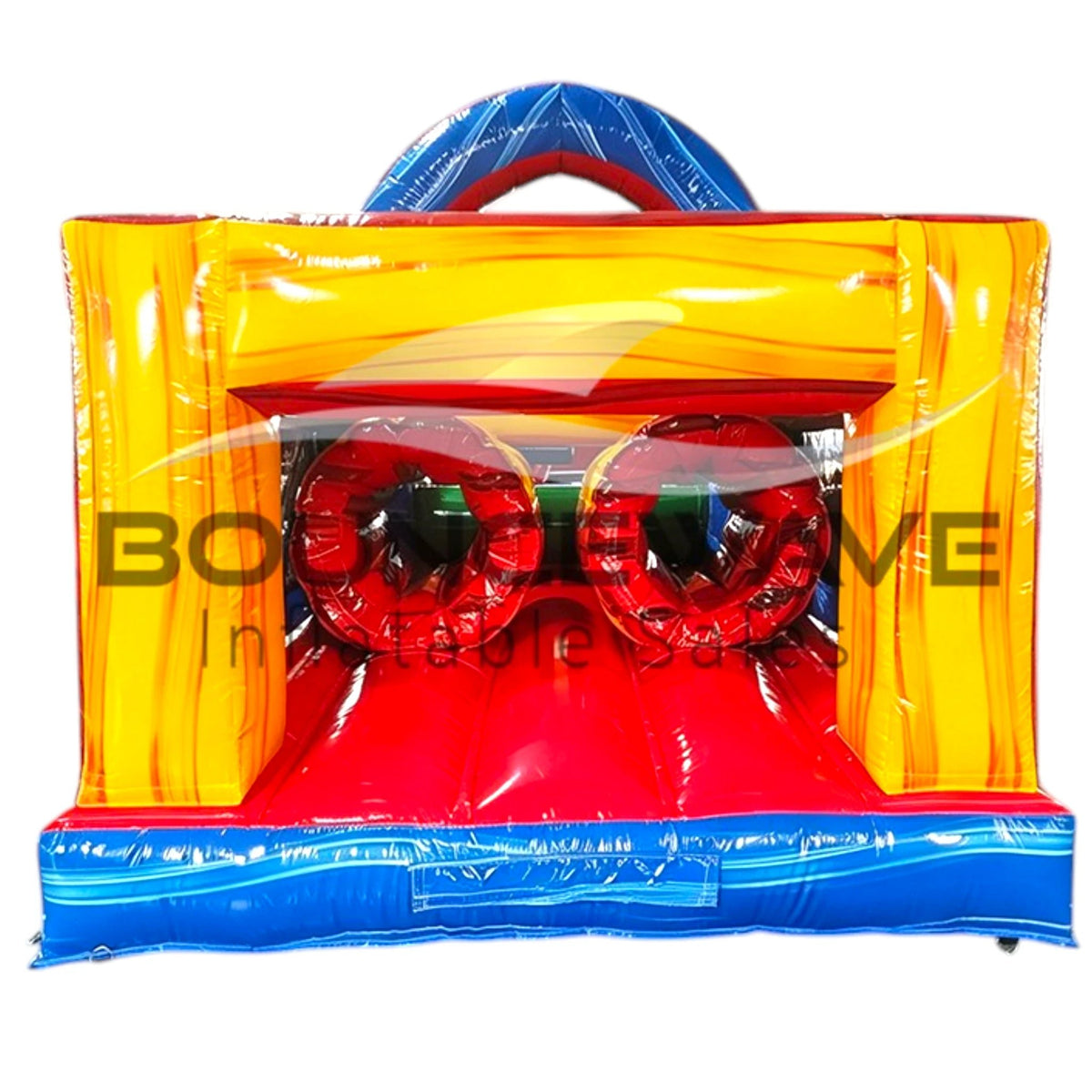 40ft Primary Marble Backyard Commercial Inflatable Obstacle Course - BounceWave Inflatable Sales