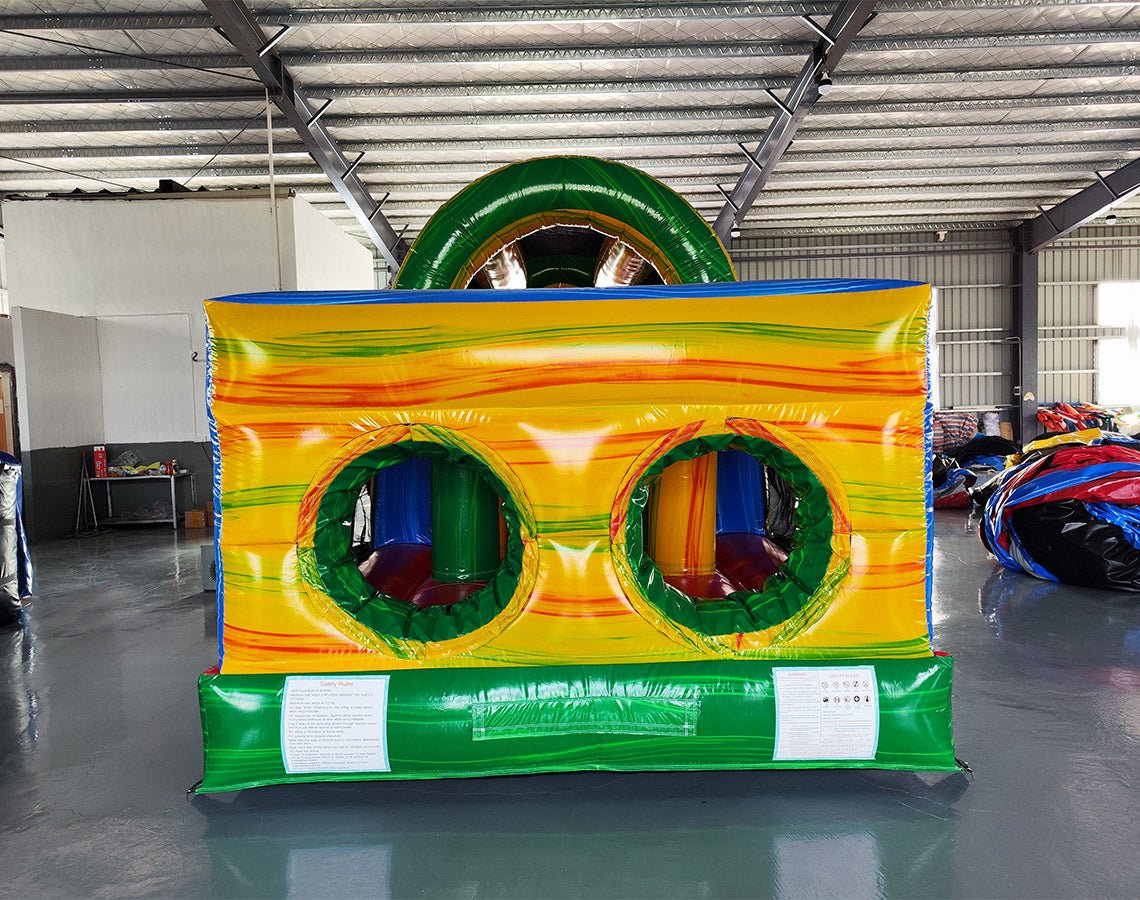 40ft Reggae Backyard Commercial Inflatable Obstacle Course - BounceWave Inflatable Sales