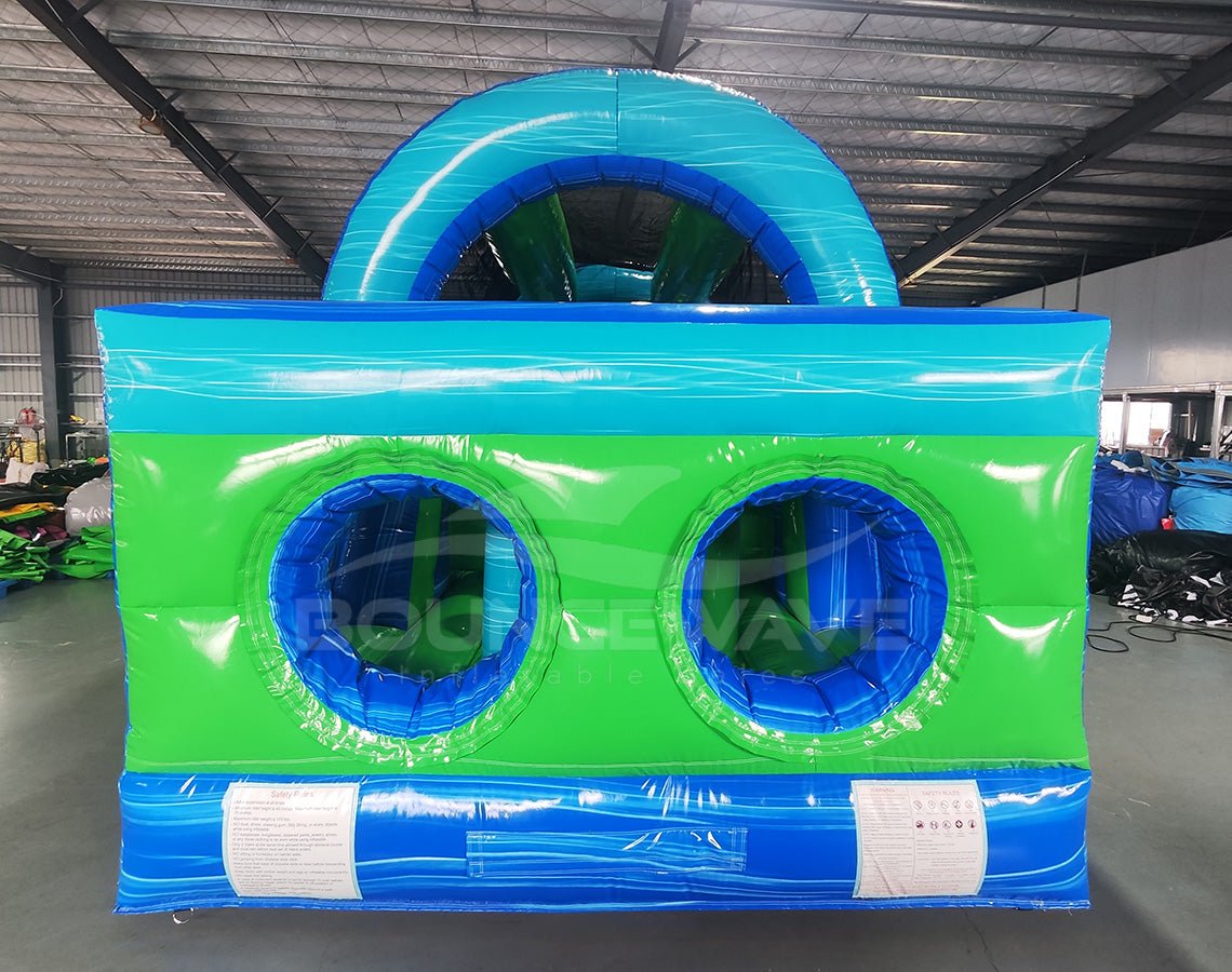 46ft AquaBolt Hybrid Wet/Dry Inflatable Obstacle Course - BounceWave Inflatable Sales