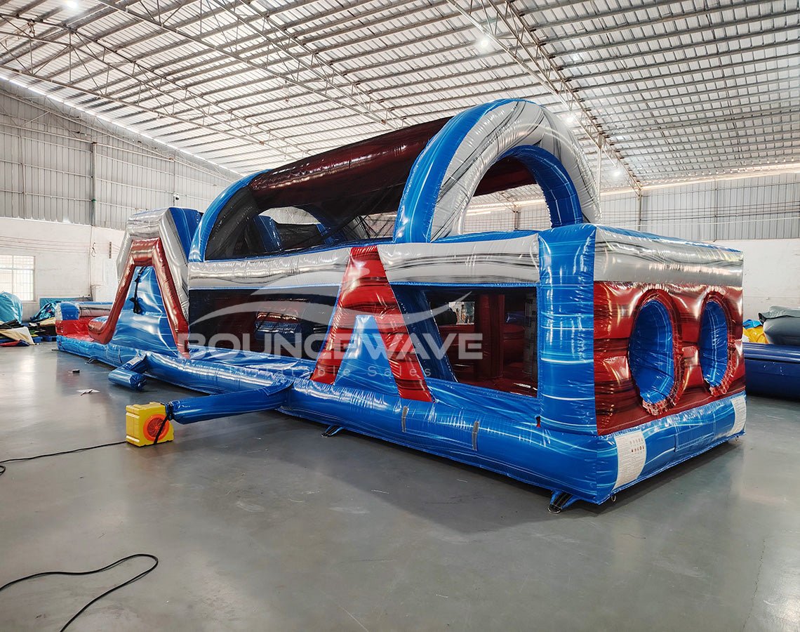 46ft Baja Commercial Hybrid Inflatable Obstacle Course - BounceWave Inflatable Sales