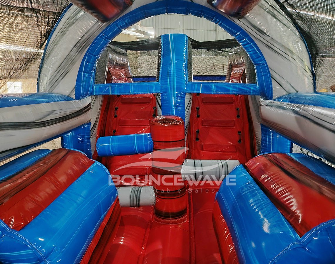46ft Baja Commercial Hybrid Inflatable Obstacle Course - BounceWave Inflatable Sales