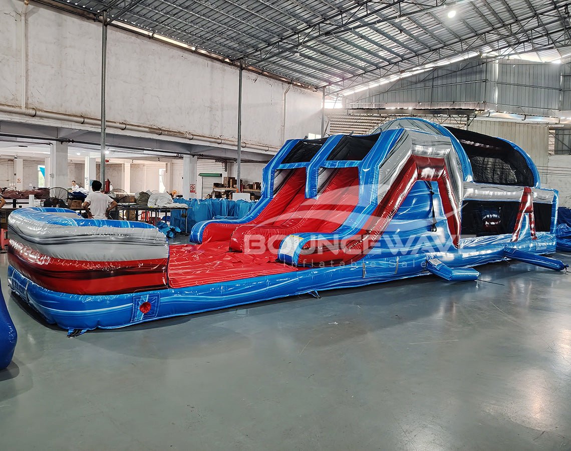 46ft Baja Commercial Hybrid Inflatable Obstacle Course - BounceWave Inflatable Sales