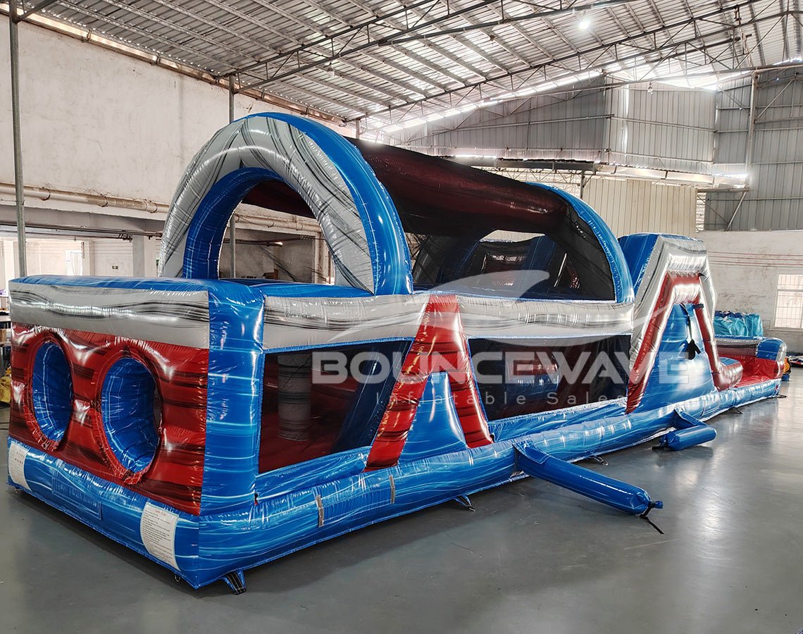 46ft Baja Commercial Hybrid Inflatable Obstacle Course - BounceWave Inflatable Sales