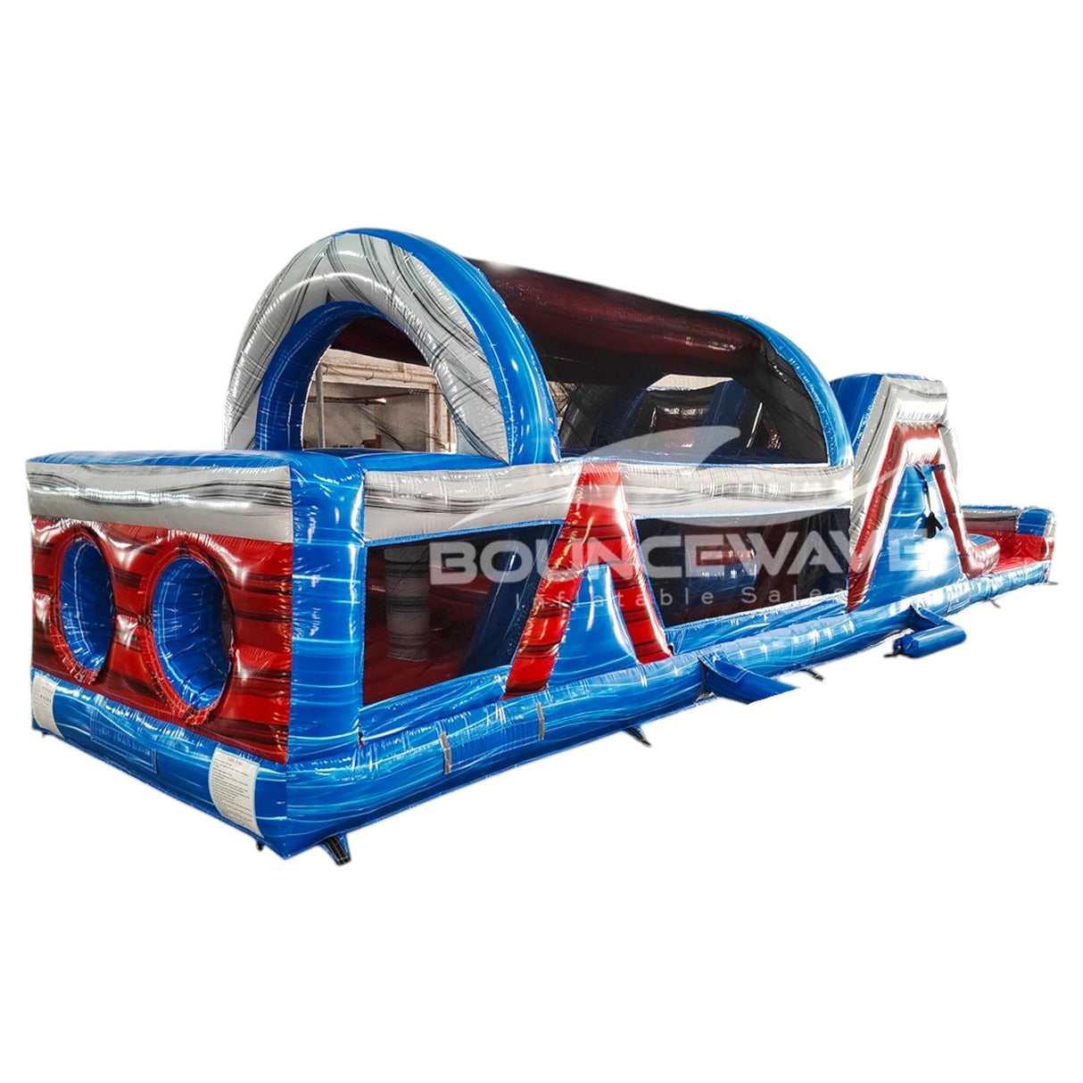 46ft Baja Commercial Hybrid Inflatable Obstacle Course - BounceWave Inflatable Sales
