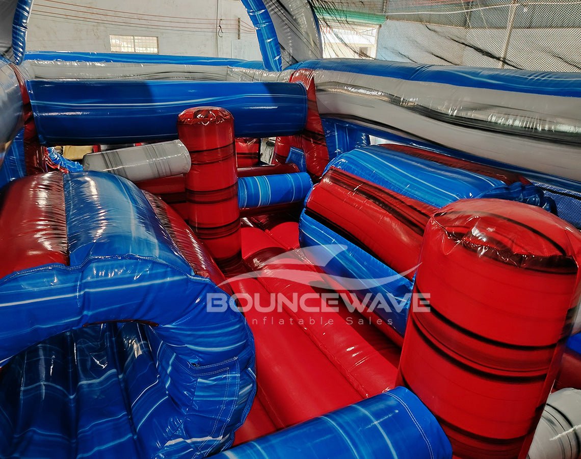 46ft Baja Commercial Hybrid Inflatable Obstacle Course - BounceWave Inflatable Sales