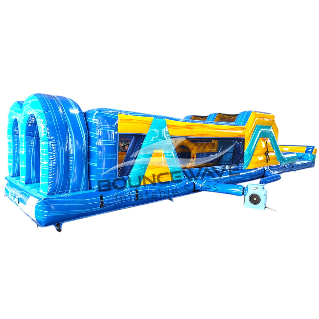 46ft Bimini "Flash" Hybrid Inflatable Obstacle Course - BounceWave Inflatable Sales