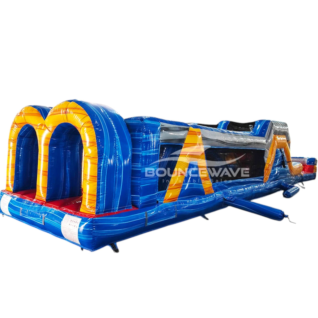 46ft Rip Curl "Flash" Hybrid Inflatable Obstacle Course - BounceWave Inflatable Sales