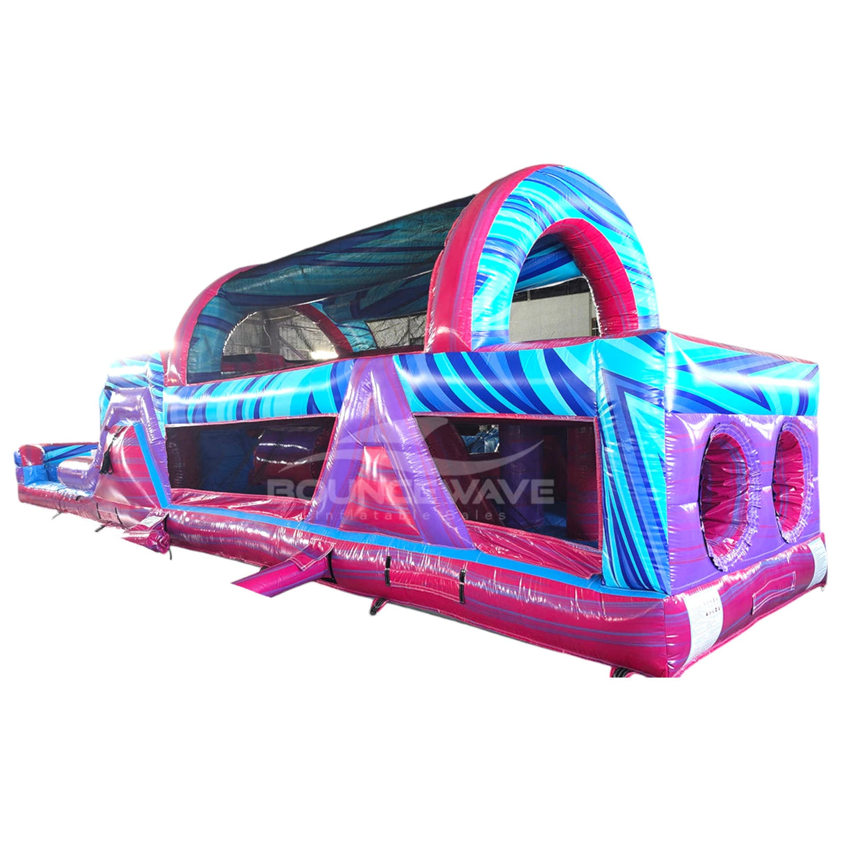 46ft Supernova Hybrid Inflatable Obstacle Course - BounceWave Inflatable Sales