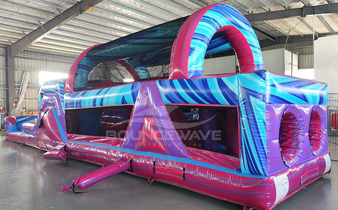 46ft Supernova Hybrid Inflatable Obstacle Course - BounceWave Inflatable Sales