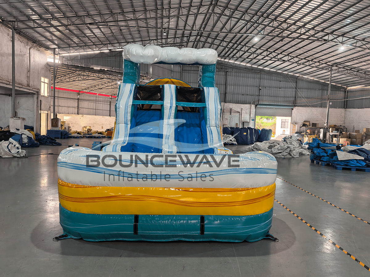 46ft Surfs Up Hybrid Wet/Dry Inflatable Obstacle Course - BounceWave Inflatable Sales