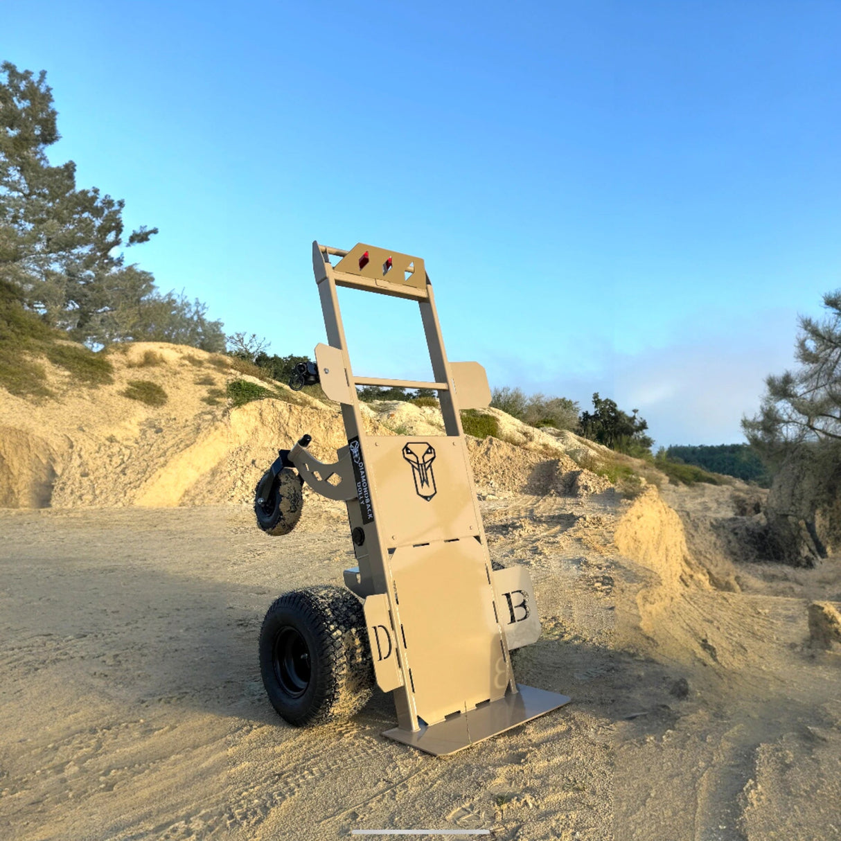 48V Diamondback Motorized Dolly for Inflatables - BounceWave Inflatable Sales