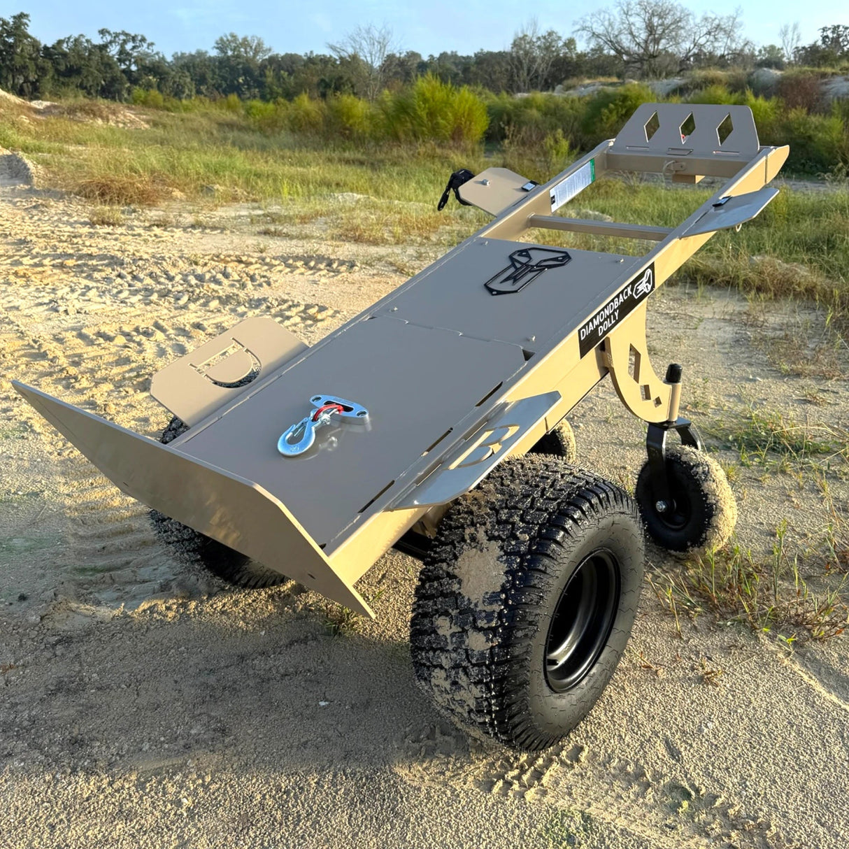 48V Diamondback Motorized Dolly with Winch for Inflatables - BounceWave Inflatable Sales