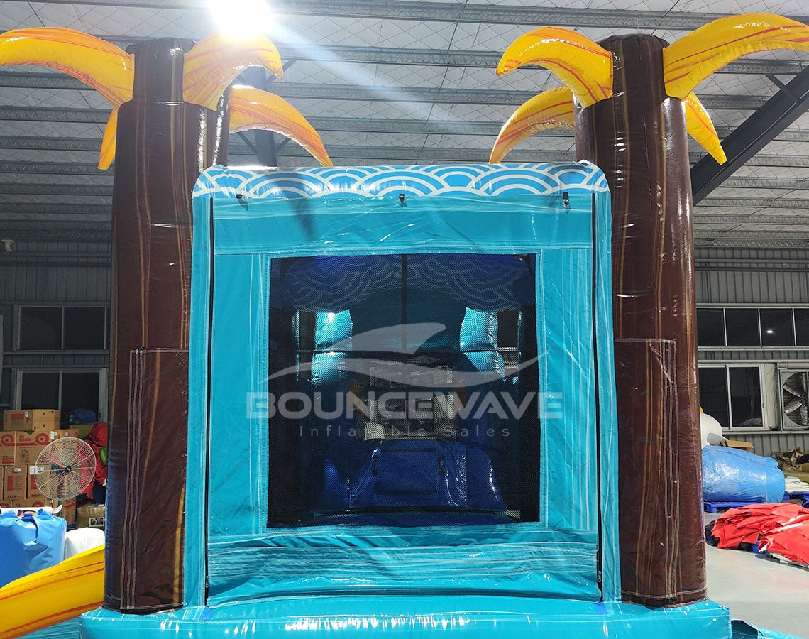 56.5ft Akua Falls 2 - Piece Obstacle - Combo - BounceWave Inflatable Sales