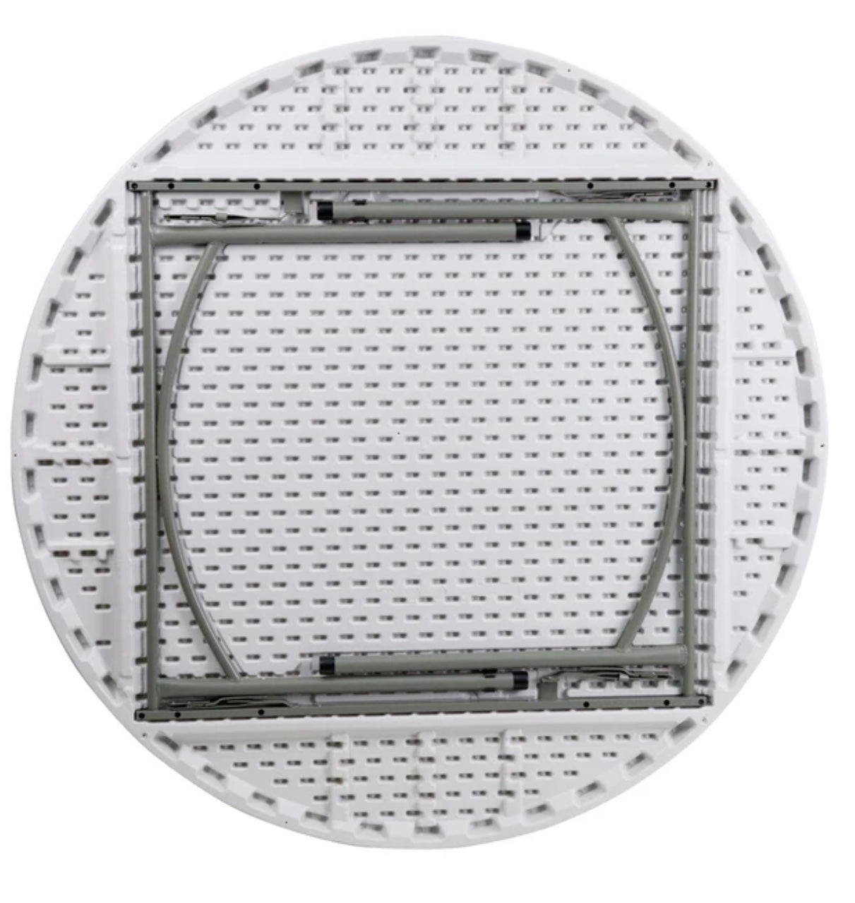 60" Heavy Duty Pro Round Plastic Folding Table - BounceWave Inflatable Sales