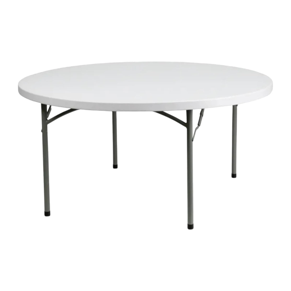 60" Heavy Duty Pro Round Plastic Folding Table - BounceWave Inflatable Sales