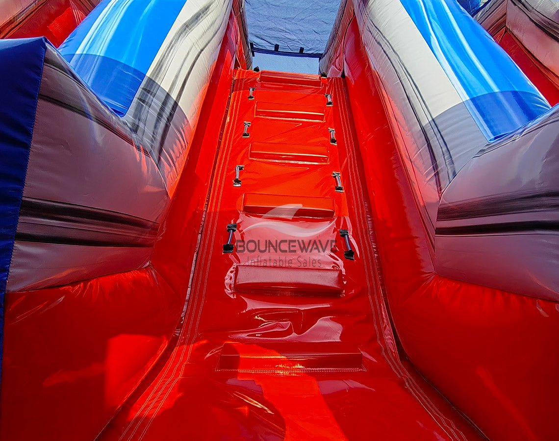 62ft Baja Triple Lane 2 - Piece Wet/Dry Inflatable Obstacle Course - BounceWave Inflatable Sales