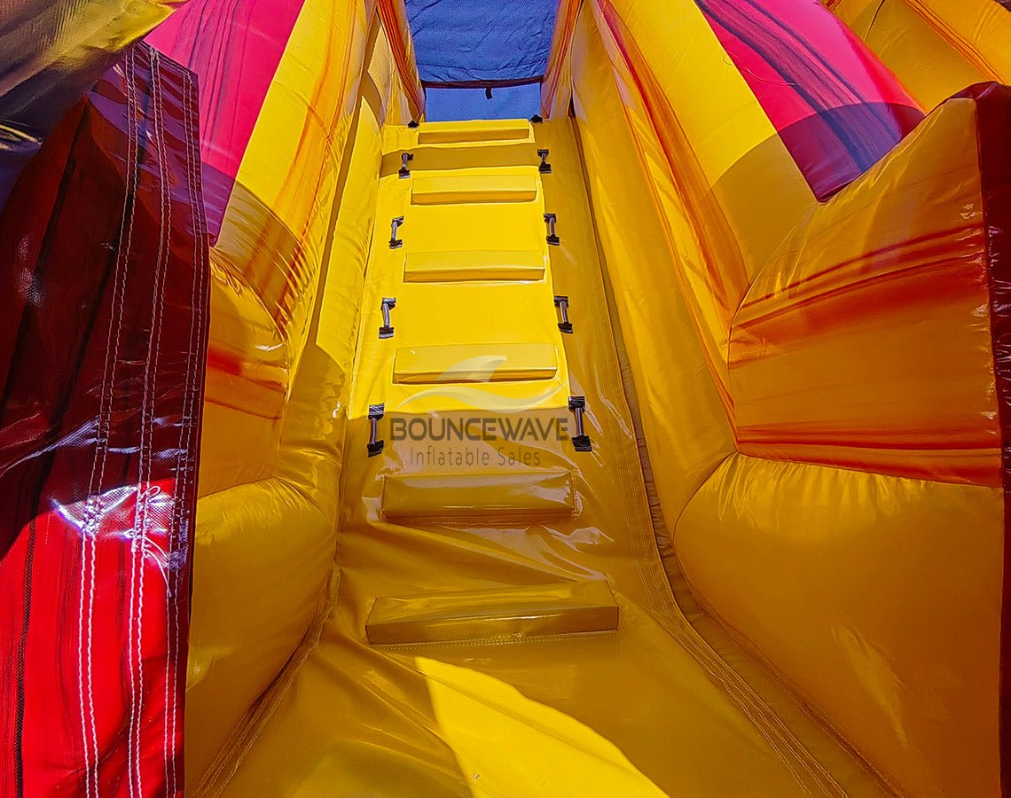 62ft Euro Marble Triple Lane 2 - Piece Wet/Dry Inflatable Obstacle Course - BounceWave Inflatable Sales