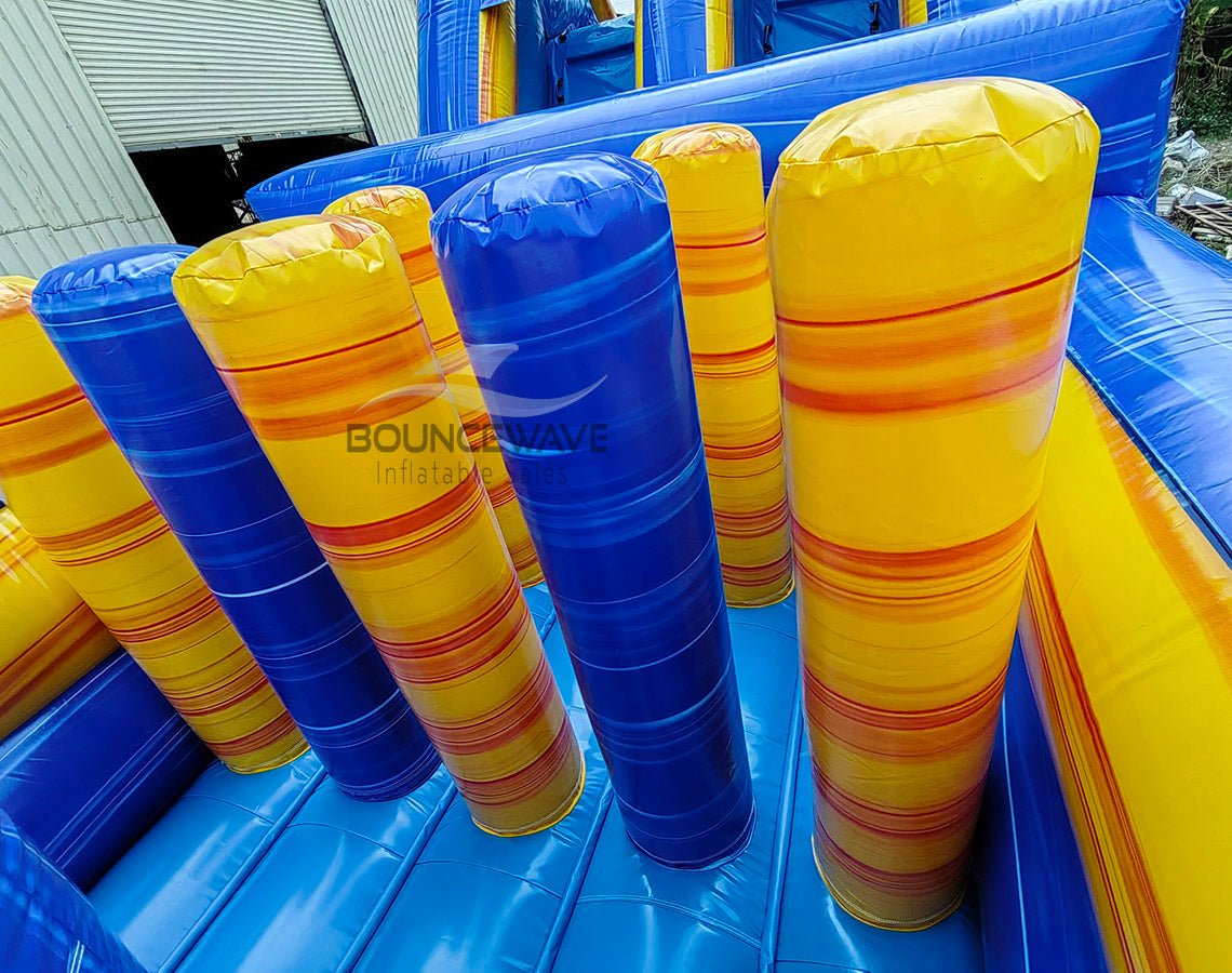 62ft Lava Falls 2 - Piece Wet/Dry Inflatable Obstacle Course - BounceWave Inflatable Sales
