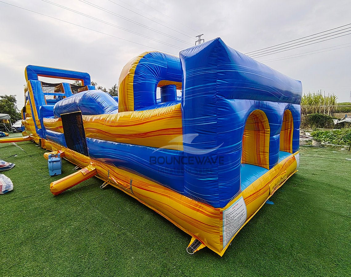 62ft Lava Falls 2 - Piece Wet/Dry Inflatable Obstacle Course - BounceWave Inflatable Sales