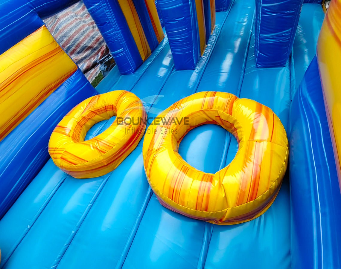 62ft Lava Falls 2 - Piece Wet/Dry Inflatable Obstacle Course - BounceWave Inflatable Sales