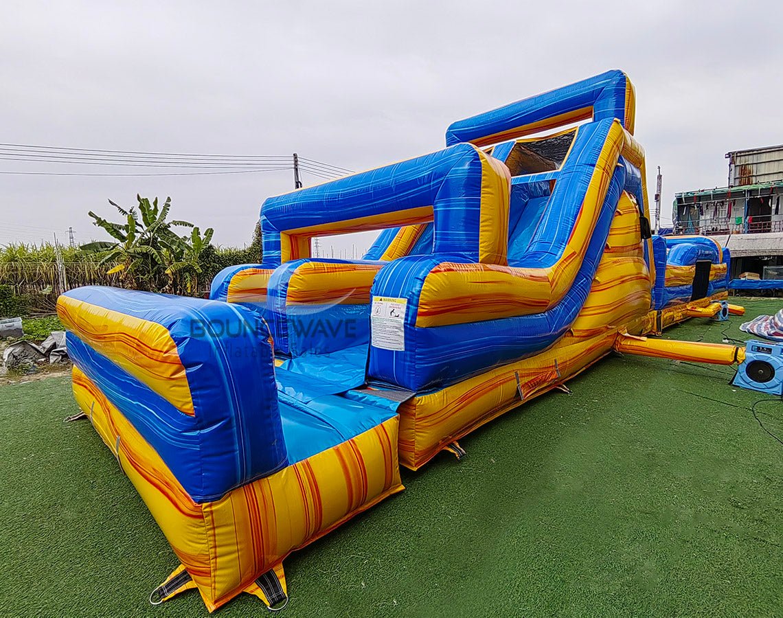 62ft Lava Falls 2 - Piece Wet/Dry Inflatable Obstacle Course - BounceWave Inflatable Sales