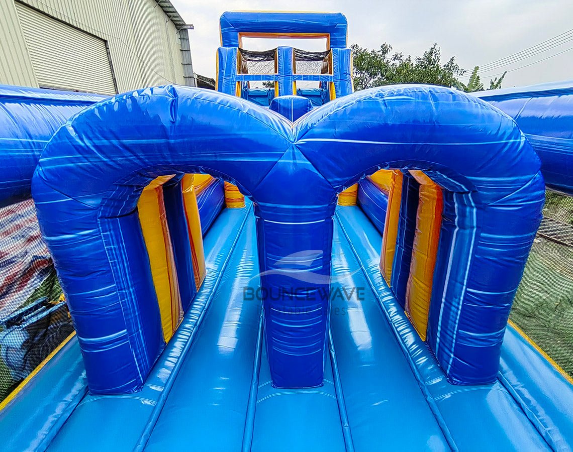 62ft Lava Falls 2 - Piece Wet/Dry Inflatable Obstacle Course - BounceWave Inflatable Sales