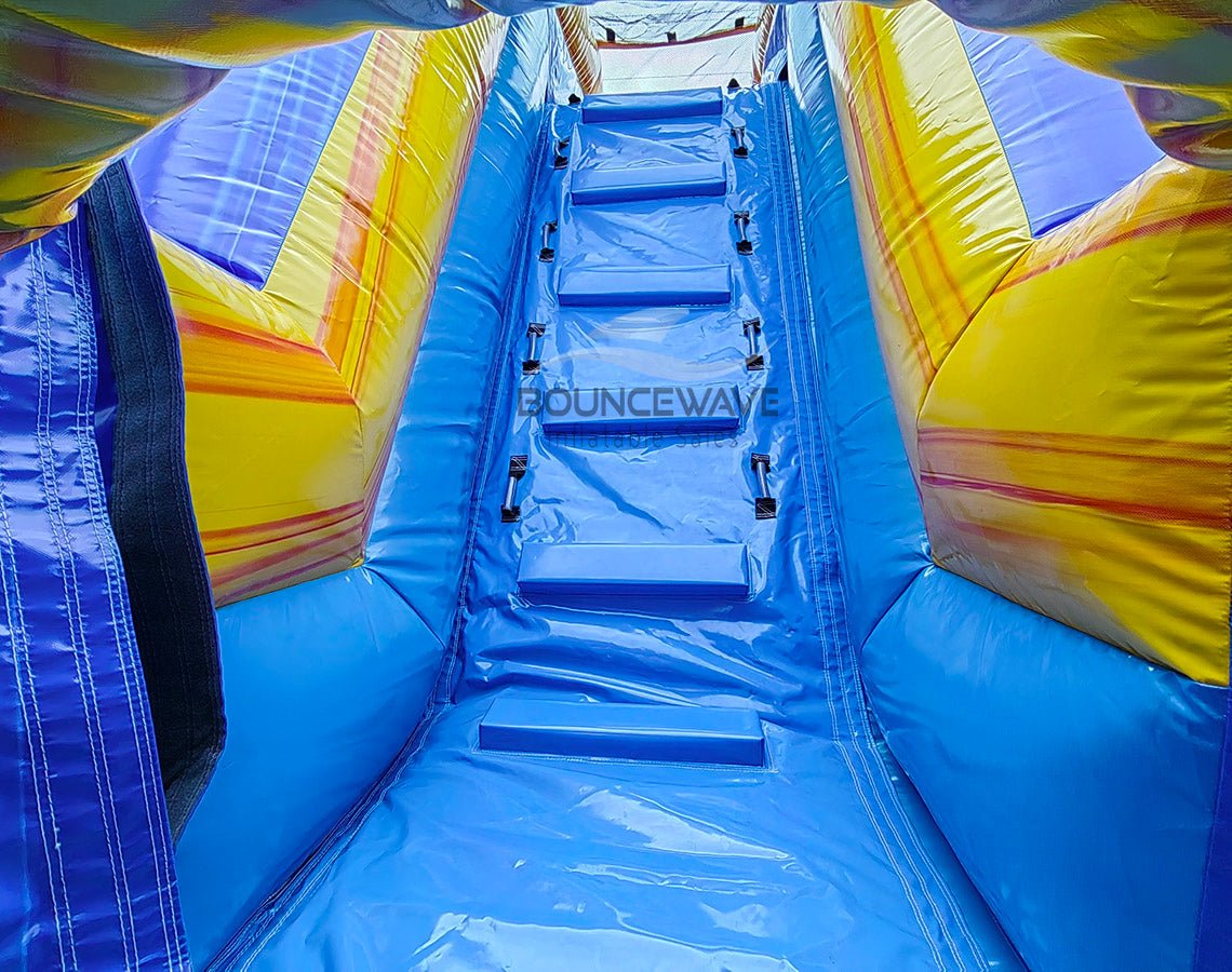62ft Lava Falls 2 - Piece Wet/Dry Inflatable Obstacle Course - BounceWave Inflatable Sales