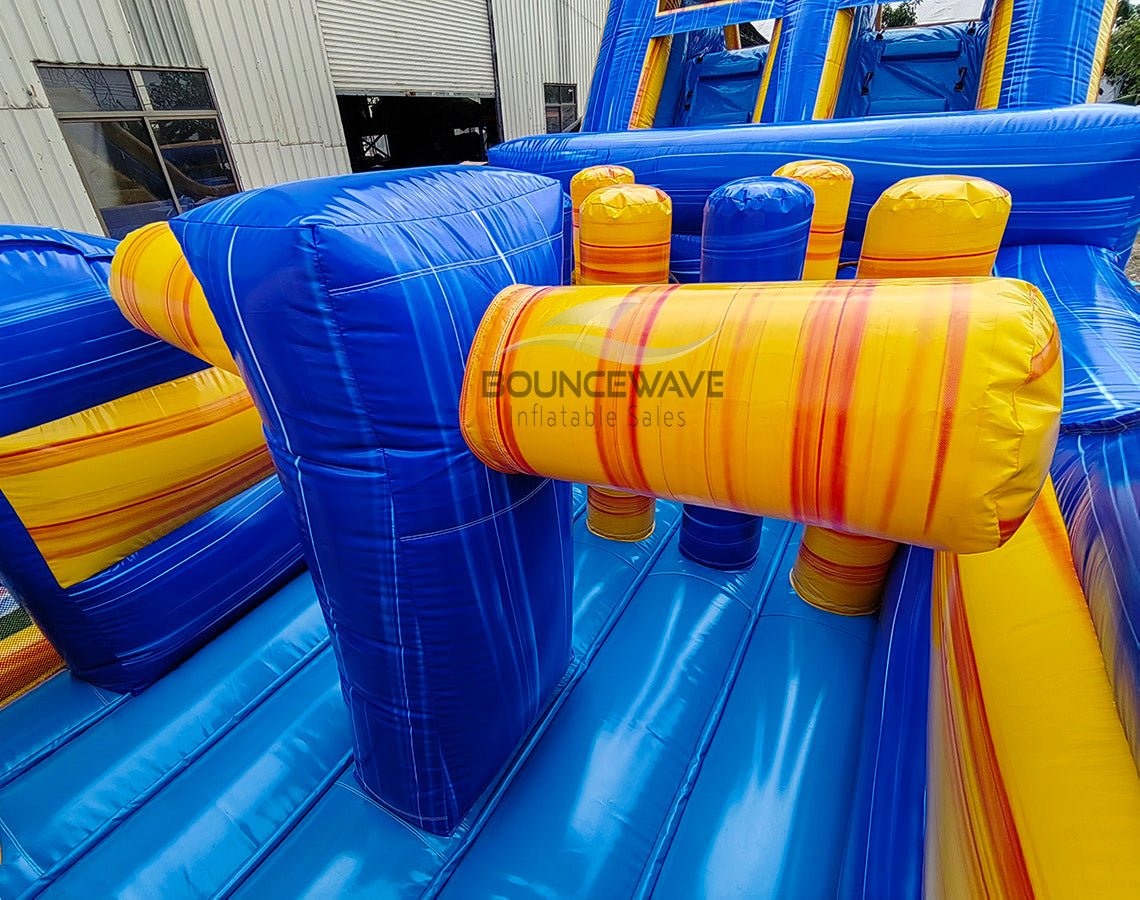 62ft Lava Falls 2 - Piece Wet/Dry Inflatable Obstacle Course - BounceWave Inflatable Sales