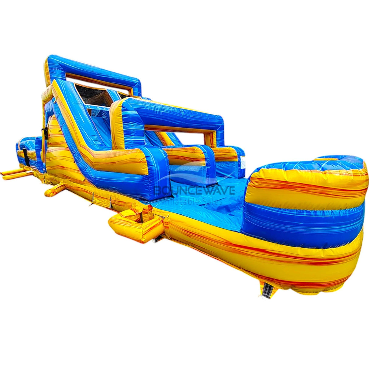 62ft Lava Falls 2 - Piece Wet/Dry Inflatable Obstacle Course - BounceWave Inflatable Sales