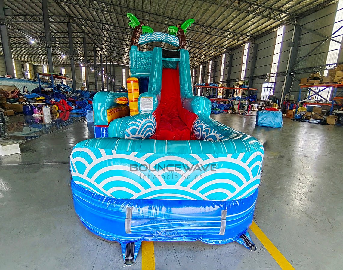 Akua Falls Single Dash Splash Inflatable Obstacle Course - BounceWave Inflatable Sales