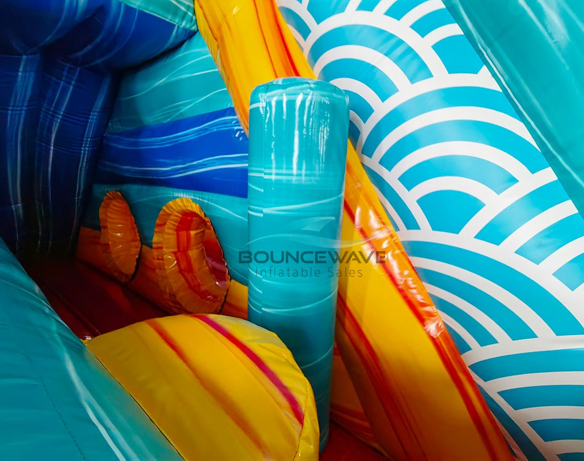 Akua Falls Single Dash Splash Inflatable Obstacle Course - BounceWave Inflatable Sales