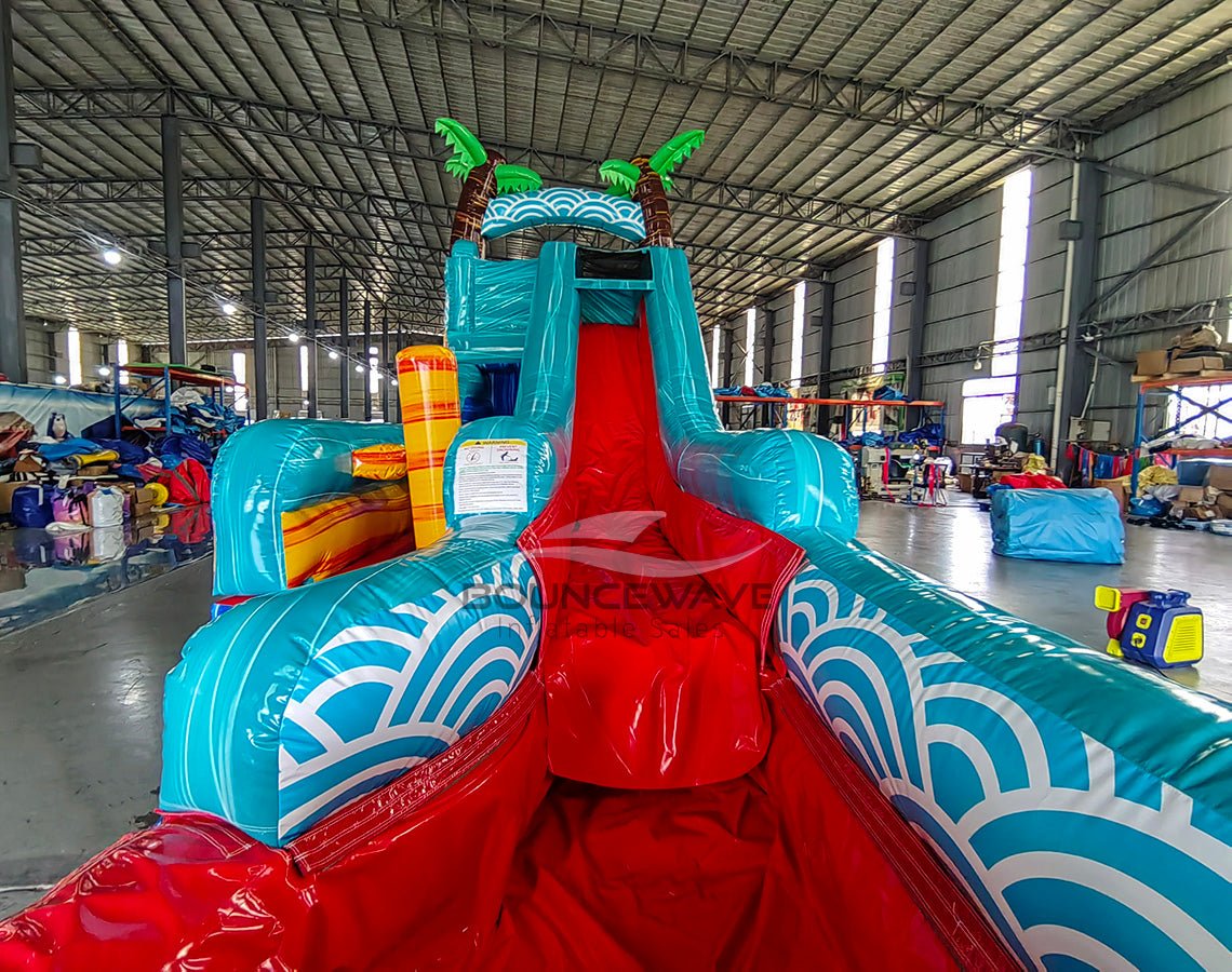 Akua Falls Single Dash Splash Inflatable Obstacle Course - BounceWave Inflatable Sales