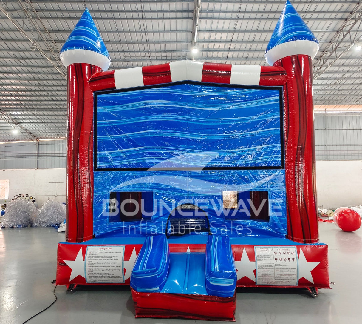American Star Panel - Ready Commercial Grade Bounce House - BounceWave Inflatable Sales