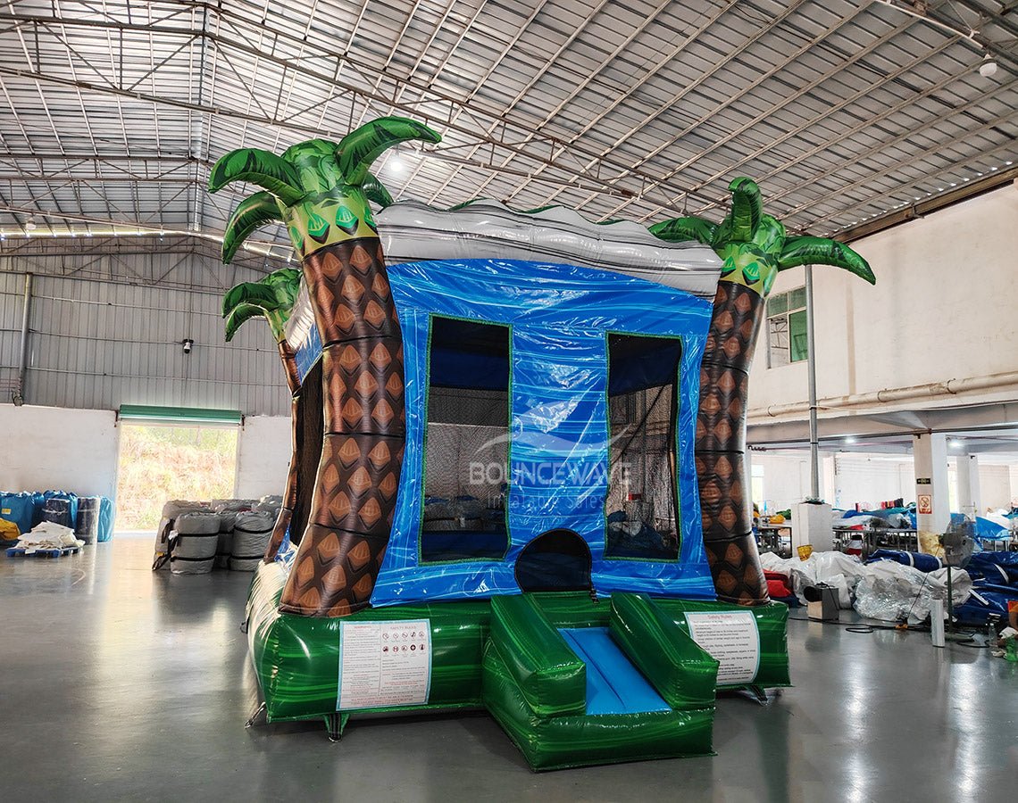 Aqua Trop Commercial Grade Bounce House - BounceWave Inflatable Sales