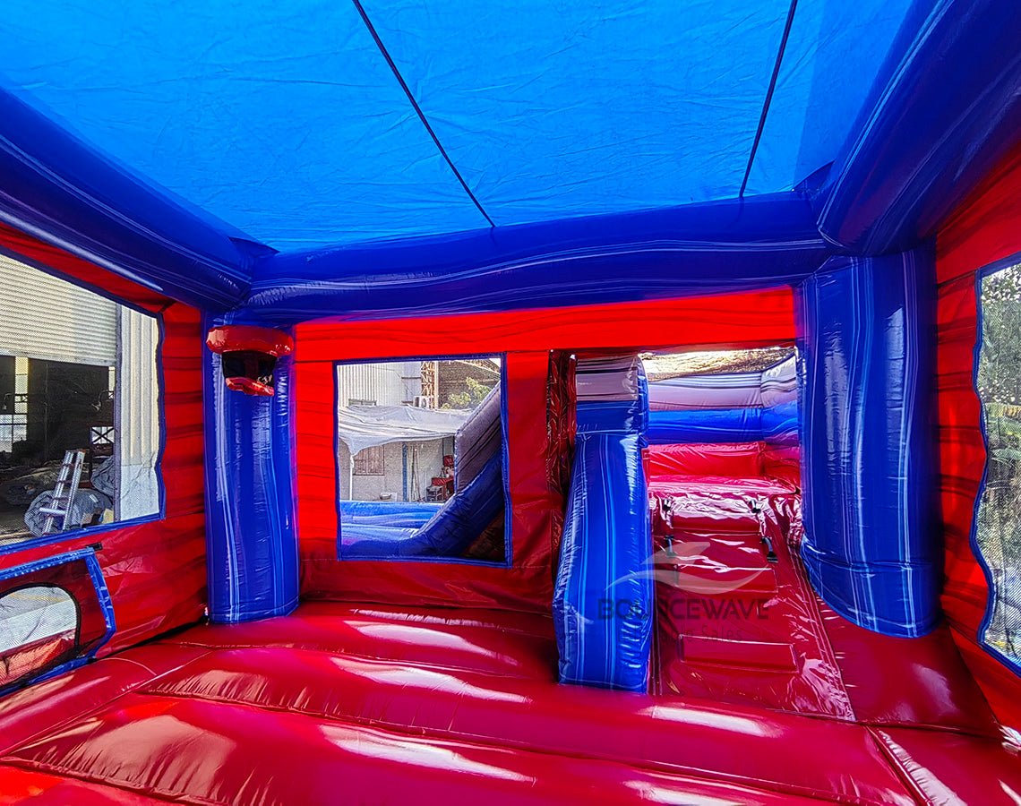 Baja Castle Epic Duo Commercial Inflatable Combo (Wet/Dry) - BounceWave Inflatable Sales