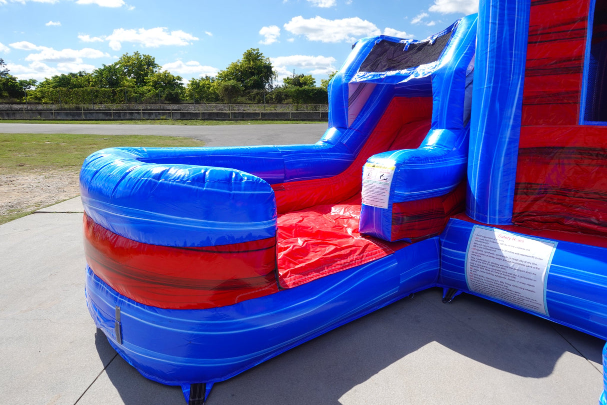 Baja Splash Econo Duo Bounce & Slide Combo (Wet/Dry) - BounceWave Inflatable Sales
