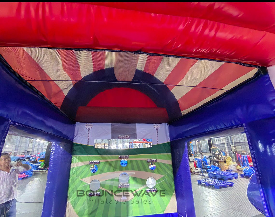 Bat Blast Commercial Interactive Inflatable Baseball Game - BounceWave Inflatable Sales