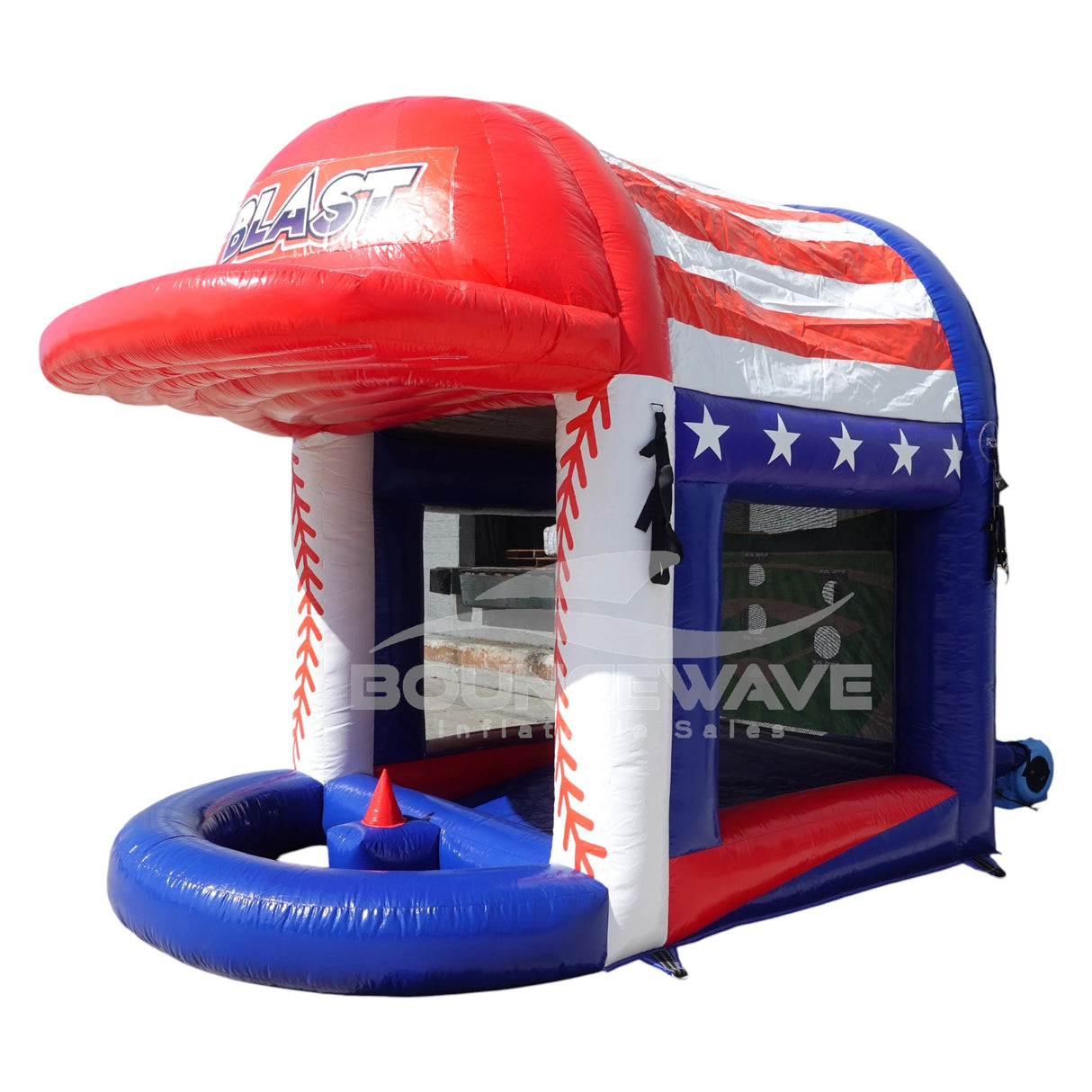 Bat Blast Commercial Interactive Inflatable Baseball Game - BounceWave Inflatable Sales