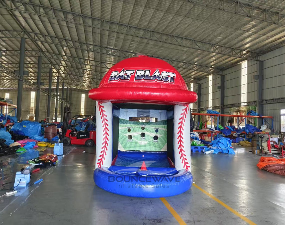 Bat Blast Commercial Interactive Inflatable Baseball Game - BounceWave Inflatable Sales