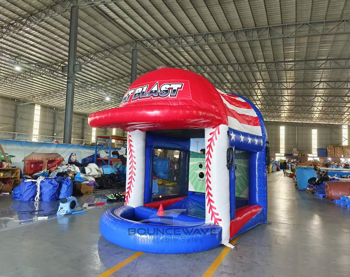 Bat Blast Commercial Interactive Inflatable Baseball Game - BounceWave Inflatable Sales