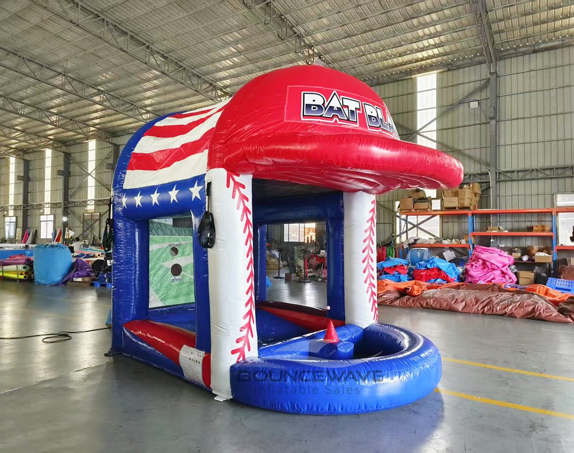 Bat Blast Commercial Interactive Inflatable Baseball Game - BounceWave Inflatable Sales