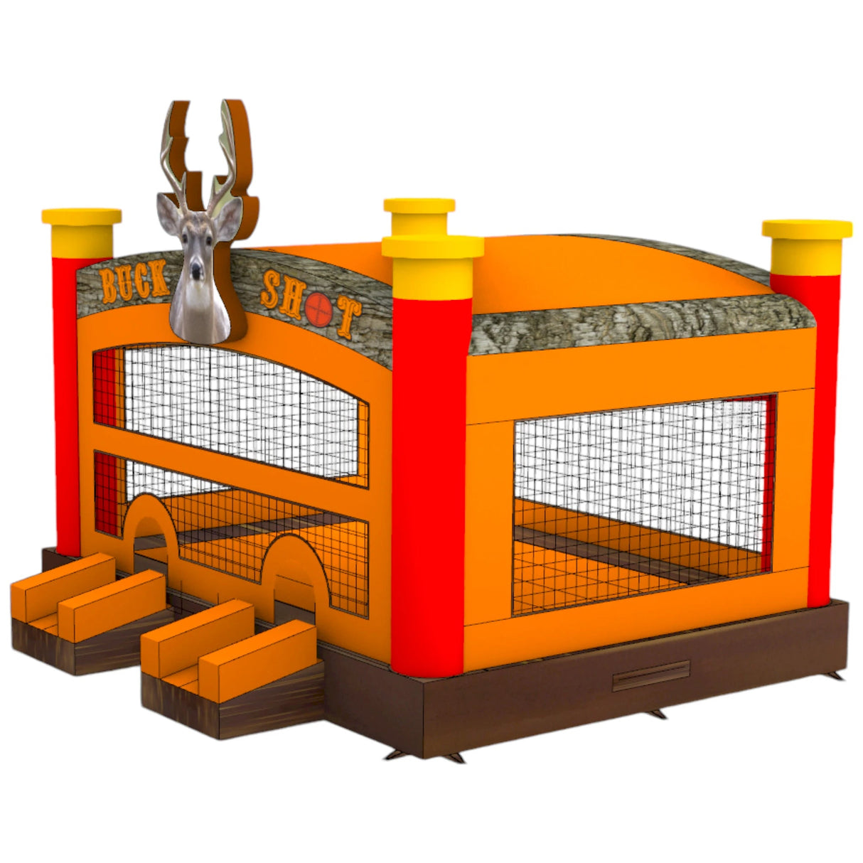 Buck Shot XL Commercial Grade Bounce House - BounceWave Inflatable Sales