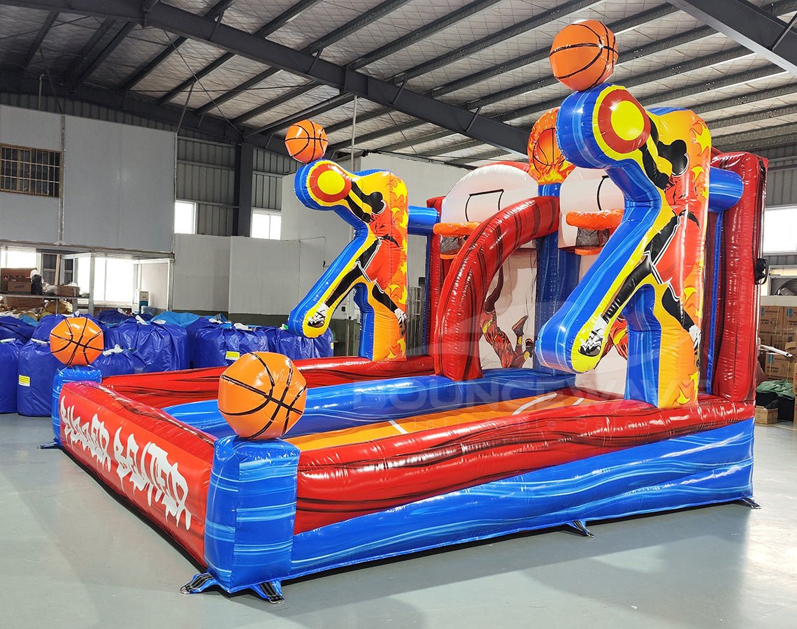 Buzzer Beater Basketball Commercial Interactive Inflatable Game - BounceWave Inflatable Sales