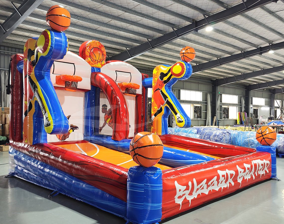 Buzzer Beater Basketball Commercial Interactive Inflatable Game - BounceWave Inflatable Sales