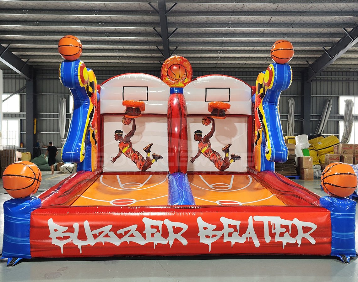 Buzzer Beater Basketball Commercial Interactive Inflatable Game - BounceWave Inflatable Sales