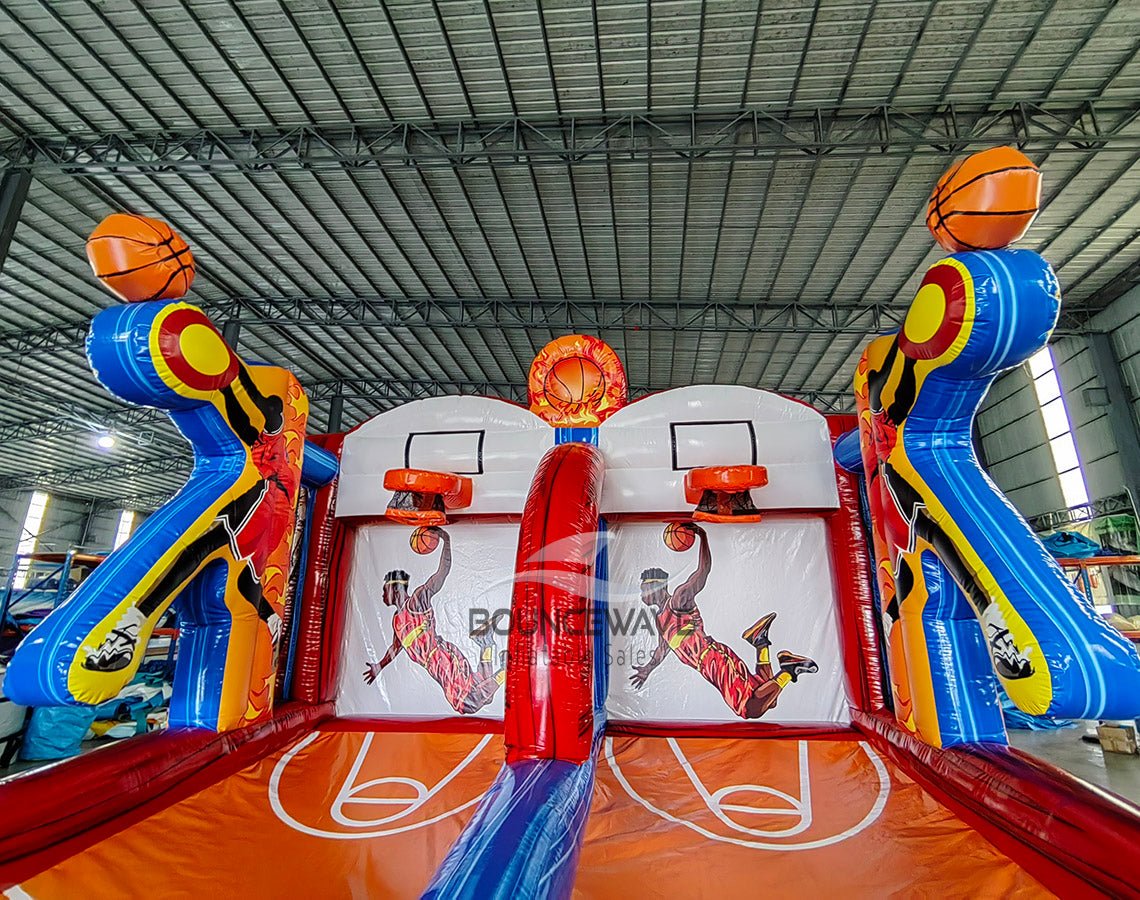 Buzzer Beater Basketball Commercial Interactive Inflatable Game - BounceWave Inflatable Sales