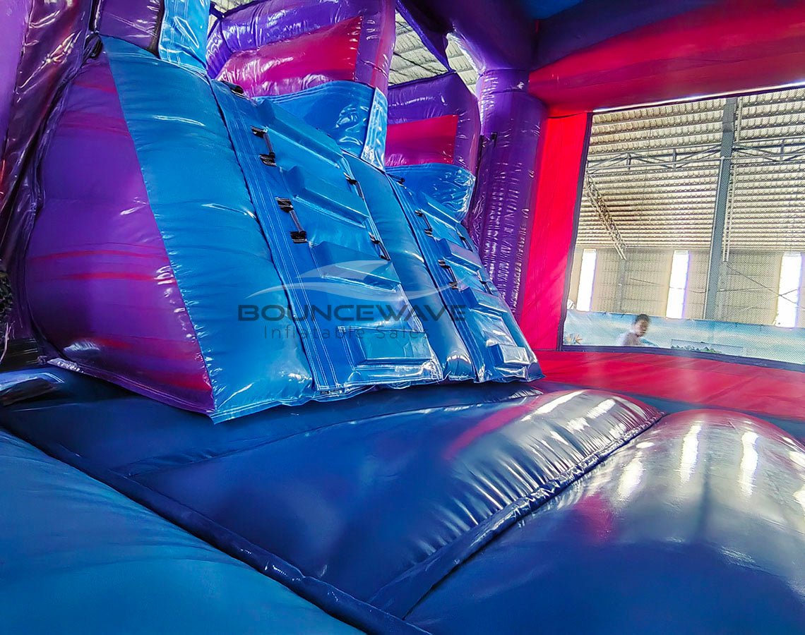 Cotton Candy Splash & Save Bounce House with Dual Lane Slide (Wet/Dry) - BounceWave Inflatable Sales