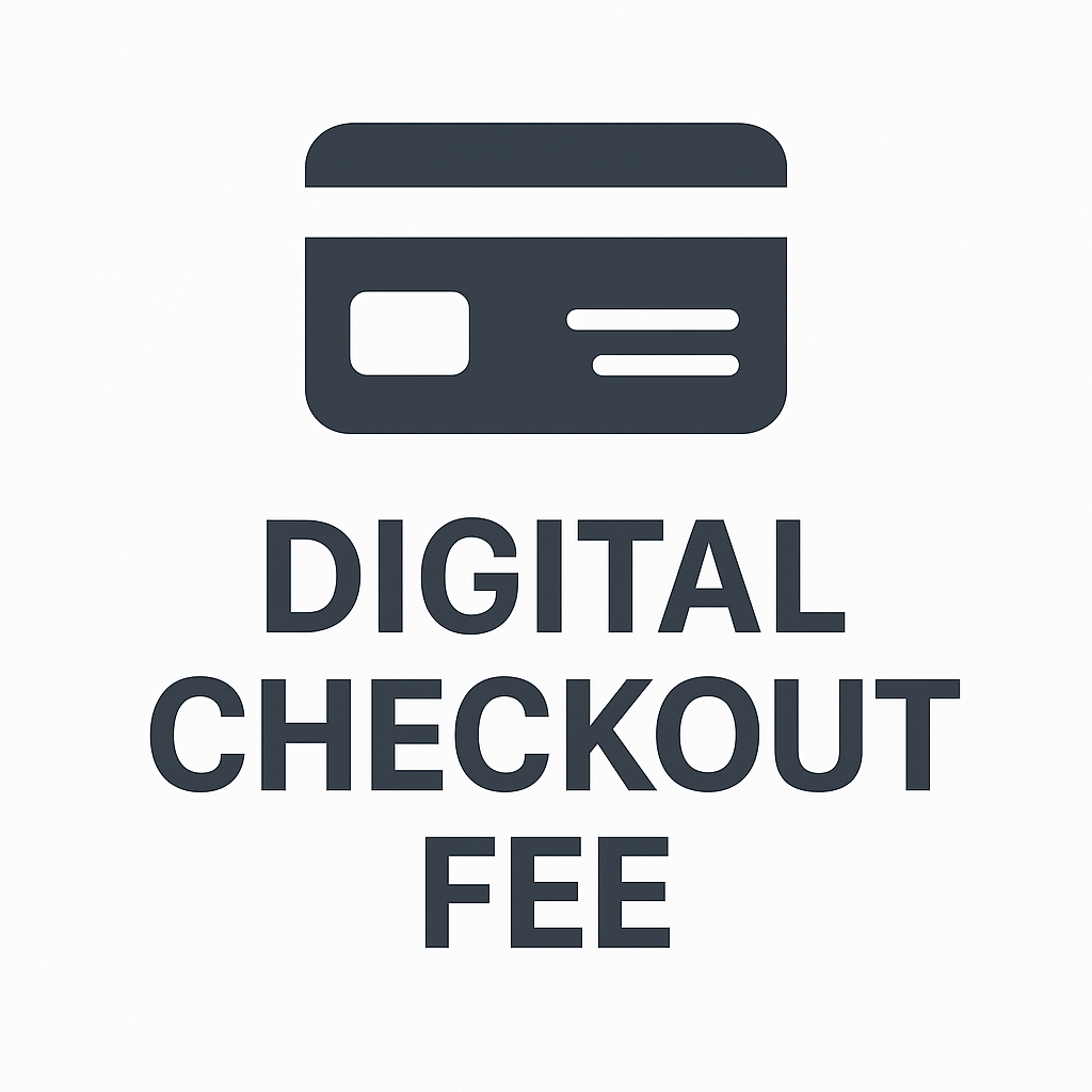 Digital Checkout Fee - Contact us to request a no - fee ACH payment link! - BounceWave Inflatable Sales