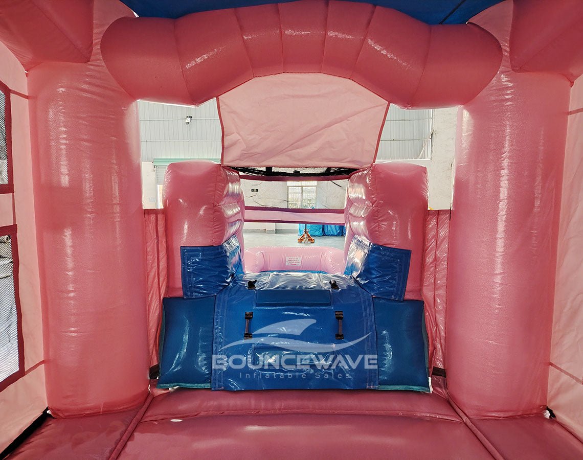 Dream Glitter Econo Bounce House with Slide (Wet/Dry) - BounceWave Inflatable Sales